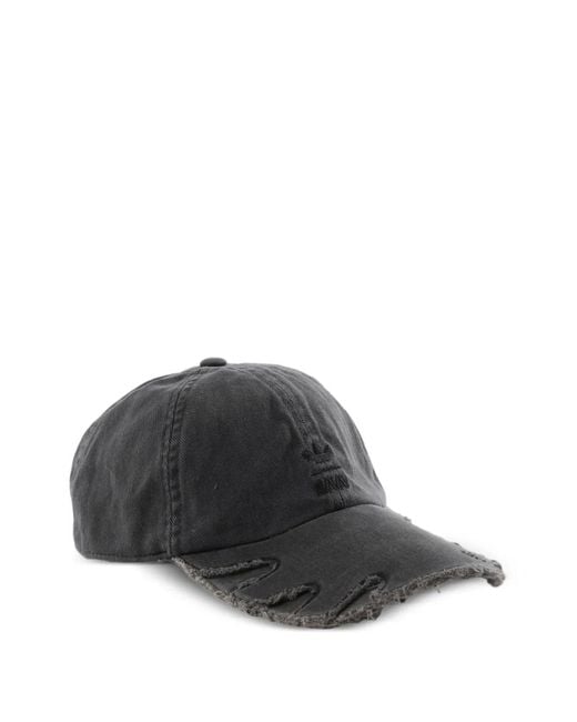 Adidas Black X Avavav Slashed Double Brim Distressed Baseball Cap