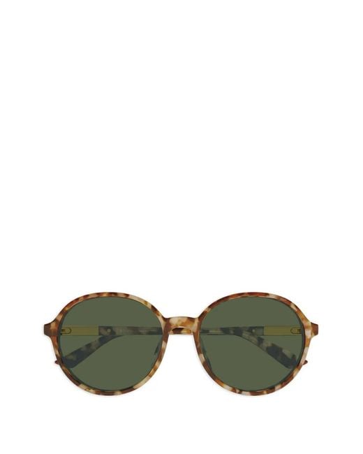 Chloé Green Round-Frame Sunglasses