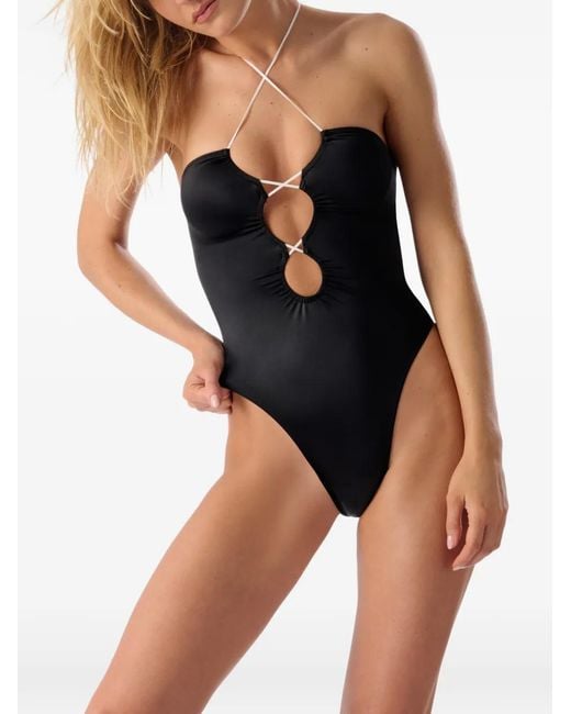 Maison Close Black Thong Swimsuit