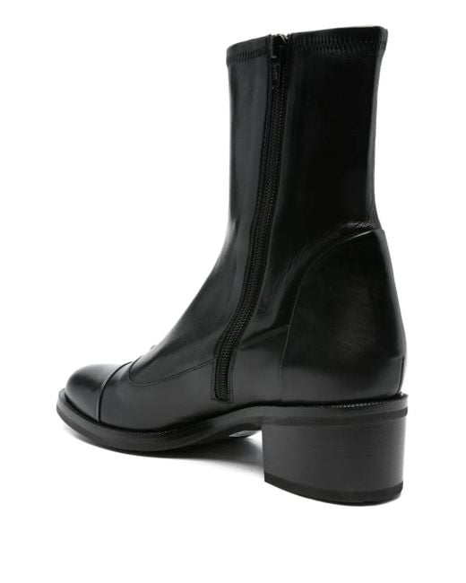 Truman ́s Black 50Mm Stretch Leather Boots