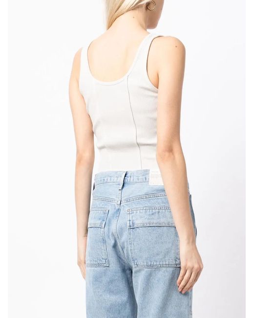 Agolde Slim-Fit Body in het White