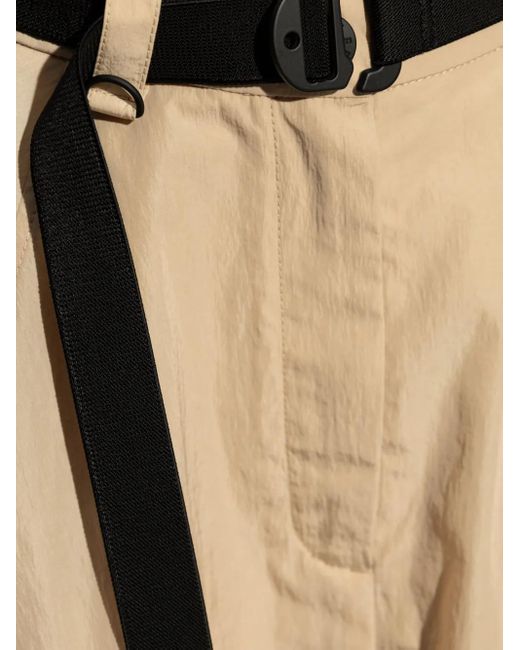 Moncler Natural Belted Midi Skirt