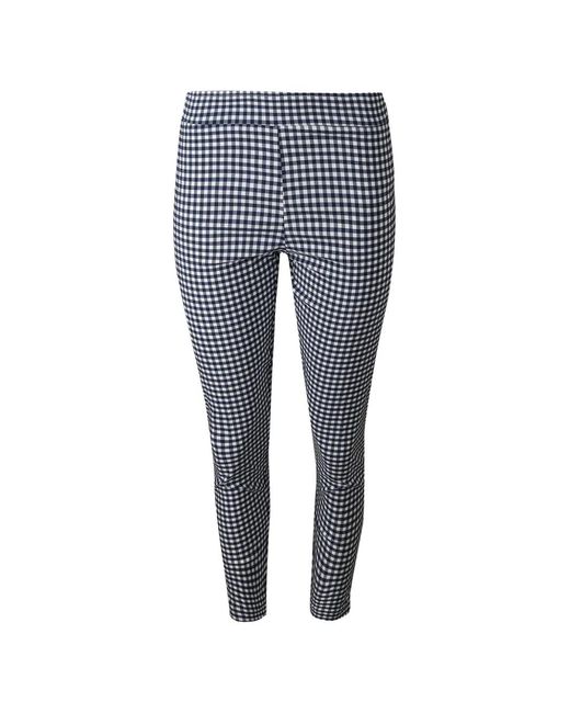 Avenue Montaigne Blue Leo Cropped Trousers