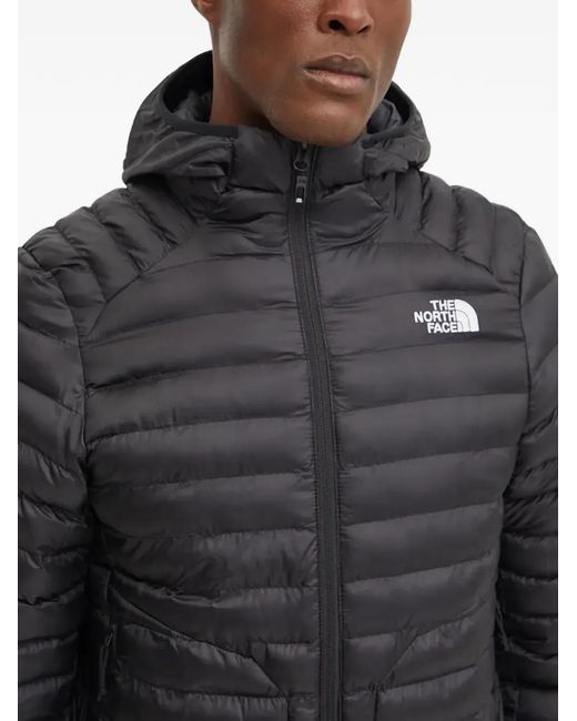 The North Face Gray Huila Hooded Quilted Jacket for men