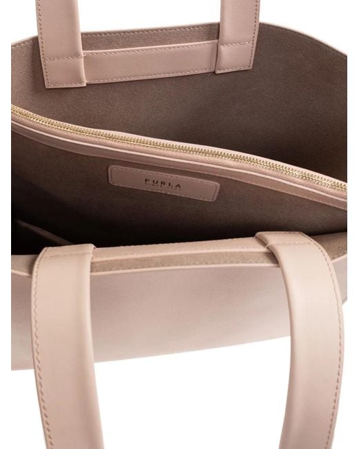 Furla Natural Top Handle Charm Tote Bag