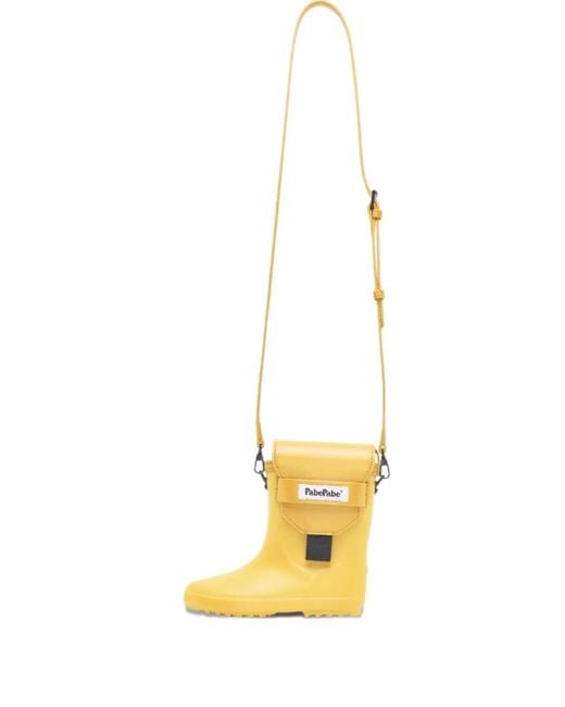 PabePabe Metallic Rainboot Tabi Cross Bag