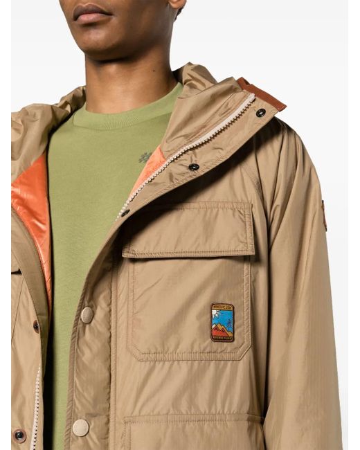メンズ Moncler Rutor フーデッド パデッドジャケット Natural