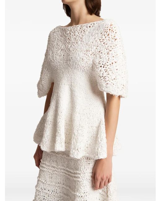 Khaite Mathilde Top in het White