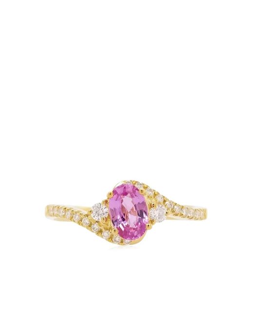 HYT Jewelry Pink Diamond And Sapphire Ring
