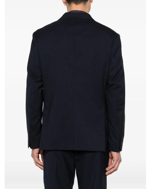Manuel Ritz Blue Fresco Wool Jacket for men