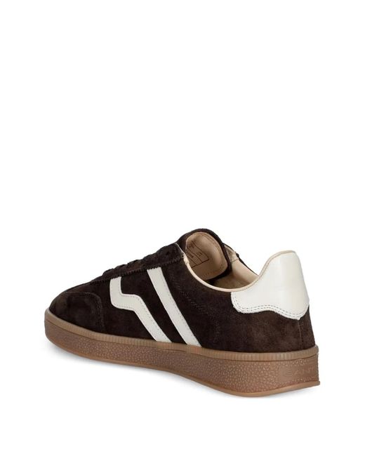 Gant Brown Suede Panelled Sneakers