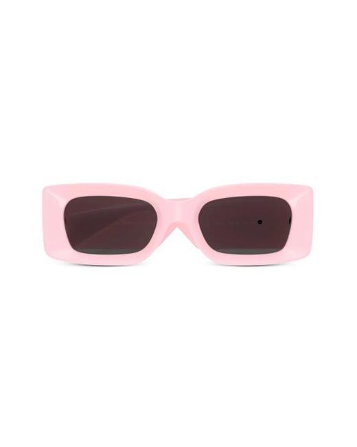 Versace Medusa Zonnebril Met Rechthoekig Montuur in het Pink