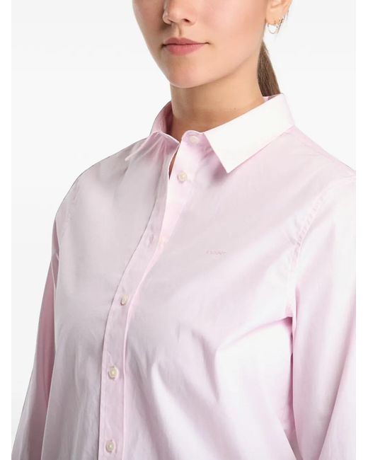 Camisa Con Botones Gant de color White