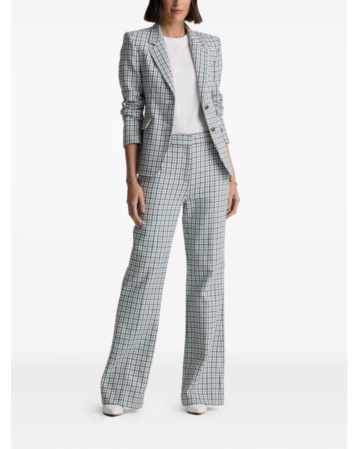 St. John Blue Parker Houndstooth Blazer