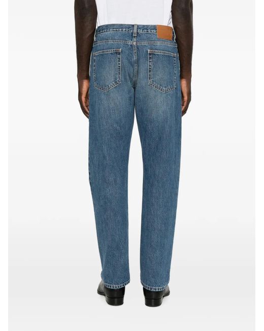 Umit Benan Blue Kevin Faded Straight-Leg Jeans for men