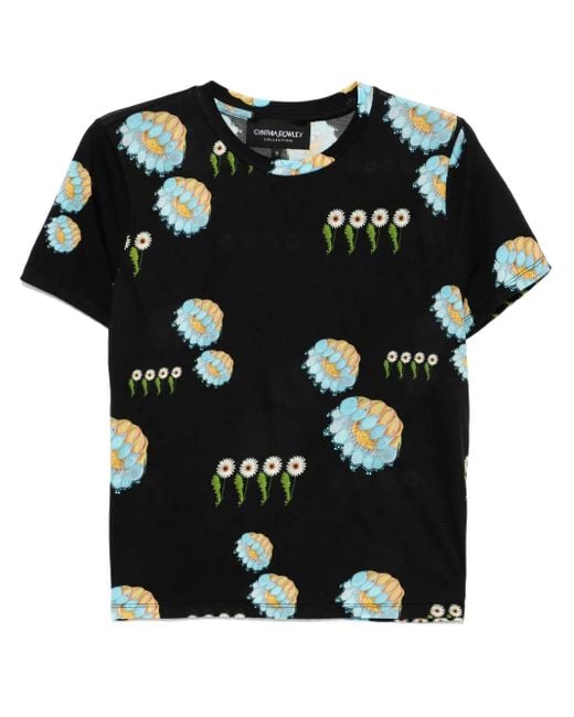 Cynthia Rowley Everyday T-Shirt in het Black