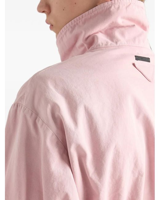 Prada Pink Poplin Jacket for men