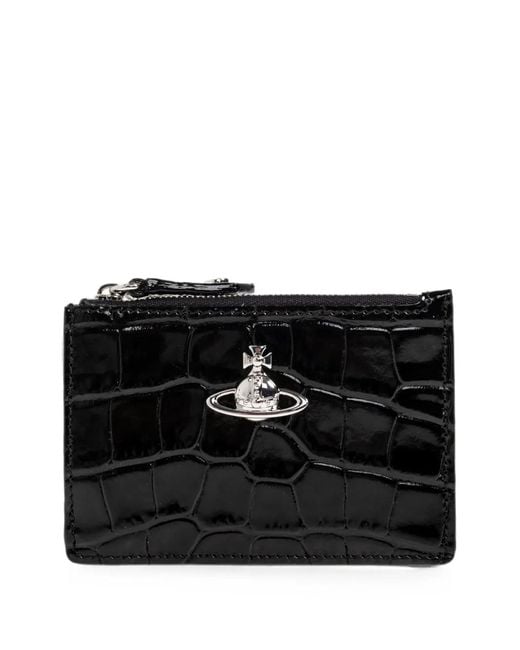 Vivienne Westwood Black Slim Long Card Holder