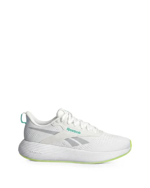 Reebok White Dmx Comfort + Lace-Up Sneakers