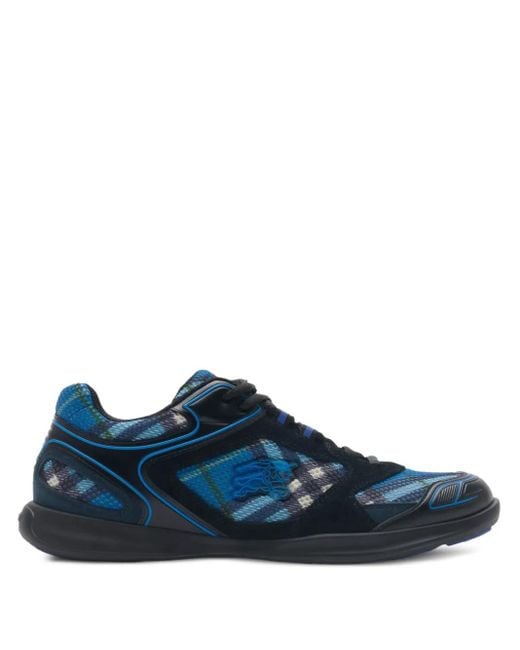 Burberry Check Matrix Sneakers in Blue für Herren