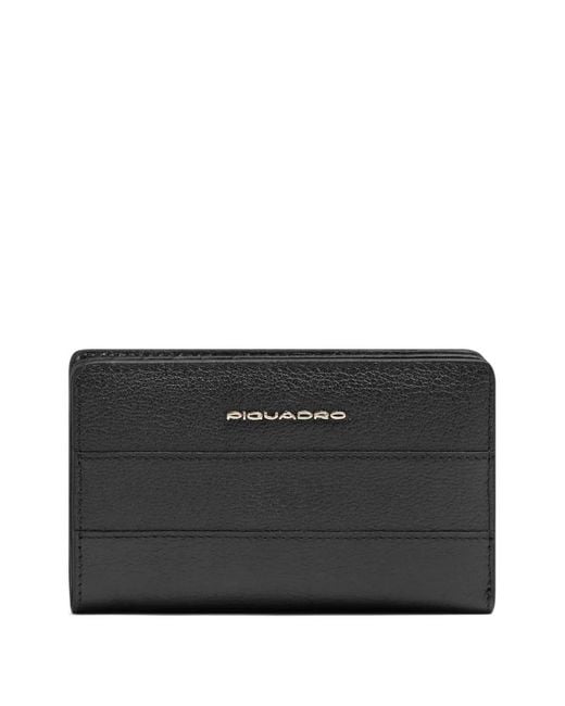 Piquadro Black Bi-Fold Wallet