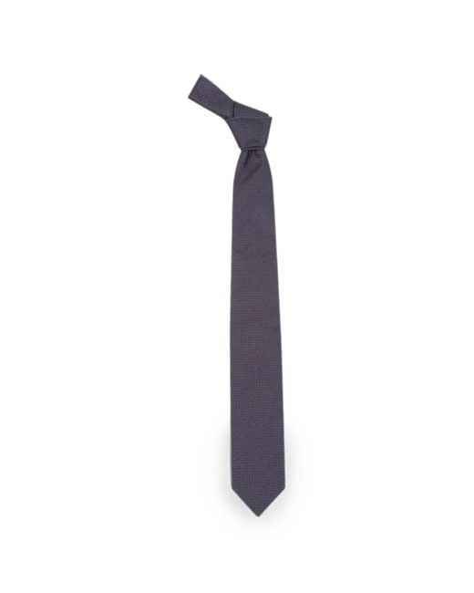 Lardini Blue Geometric-Pattern Silk Tie for men