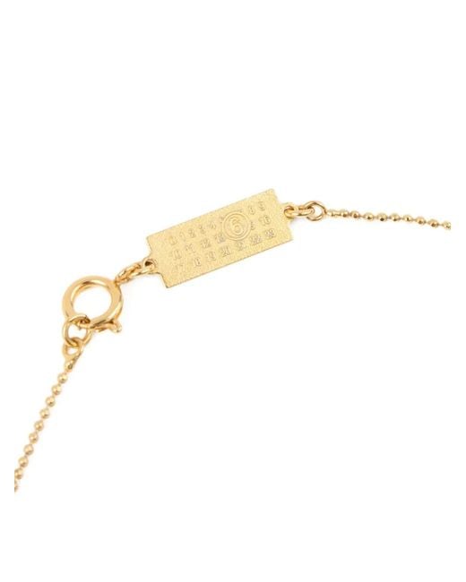 MM6 by Maison Margiela White Ring-Charm Necklace