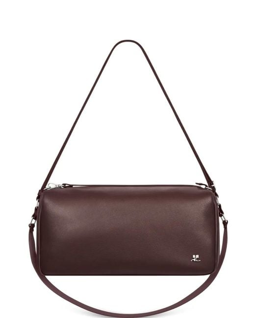 Courreges Brown Medium Three Sixty Shoulder Bag