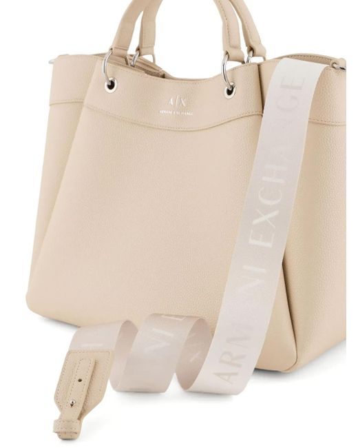 ARMANI EXCHANGE プリーツディテール ハンドバッグ Natural