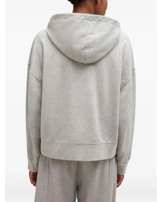 Ganni White Zip Hoodie