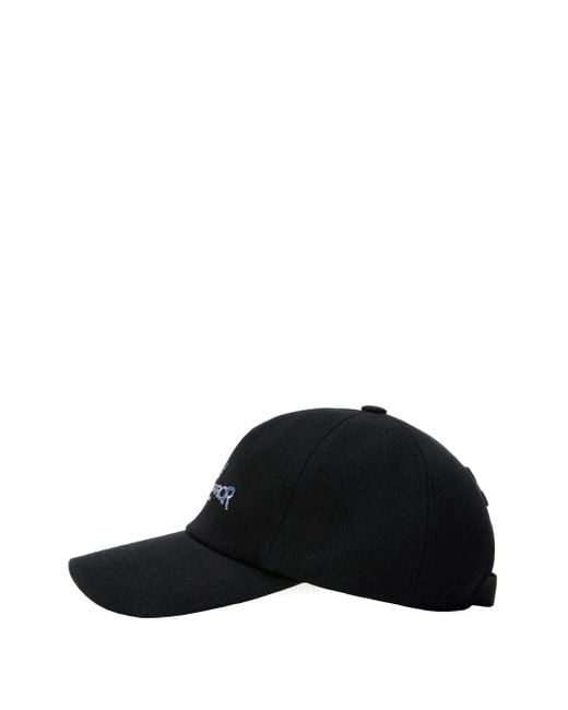 Adererror Logo-detail Baseball Cap Black