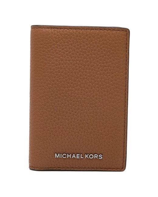 Michael Kors Brown Hudson Card Case for men