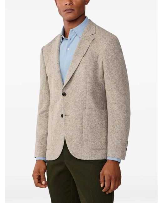Hackett Natural Single-Breasted Blazer for men