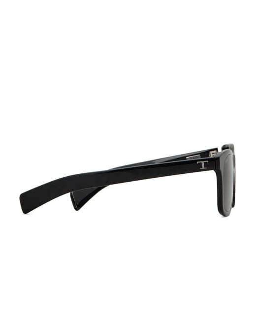 Tod's Black Logo Square-Frame Sunglasses for men