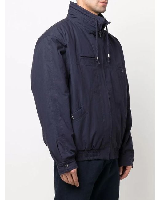 Isabel Marant Blue High-Neck Zip-Up Jacket for men