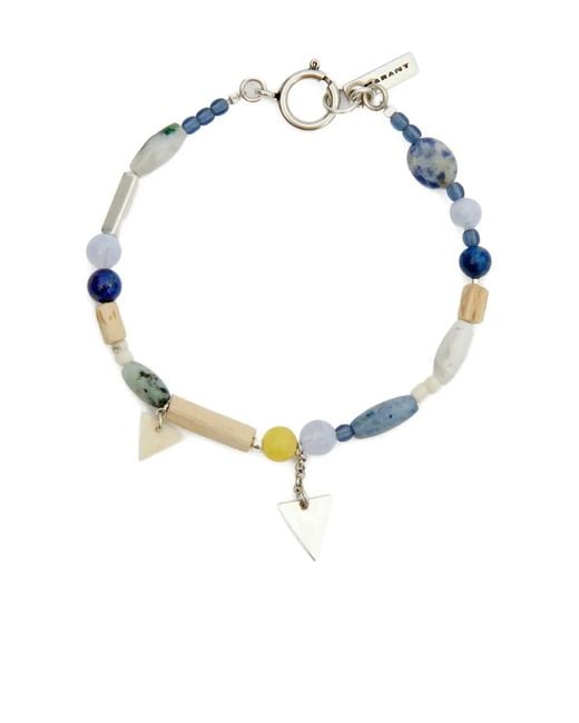 Isabel Marant Metallic Yulian Beaded-Embellishment Bracelet for men