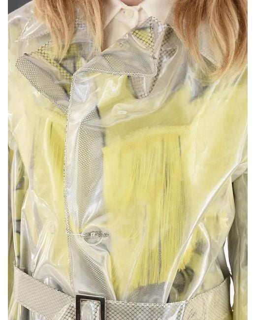 Maison Margiela Yellow Waterproof Belted Jacket