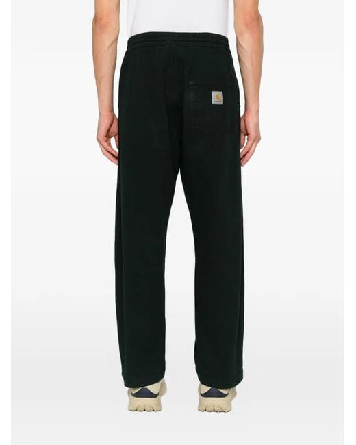 Carhartt Black Floyde Drawstring Trousers for men