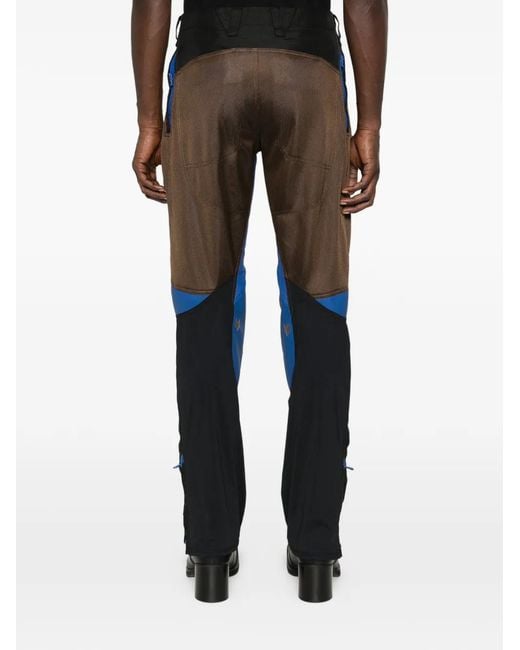 Kiko Kostadinov X Fox Lab Zip Fox Motif Trousers in Blue for Men