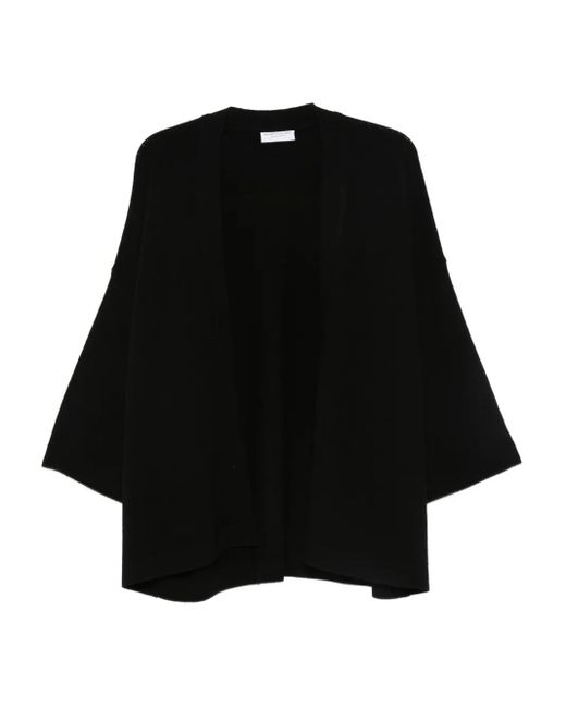 Majestic Filatures Black Ribbed Cardigan