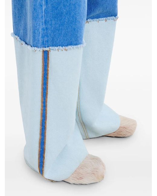 メンズ Marni ロールアップヘム ジーンズ Blue