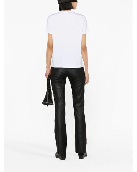 Versace Jeans Couture White Logo-print Cotton T-shirt