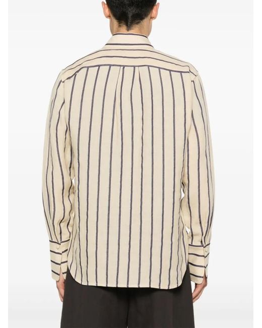 メンズ Sandro ストライプ シャツ Natural