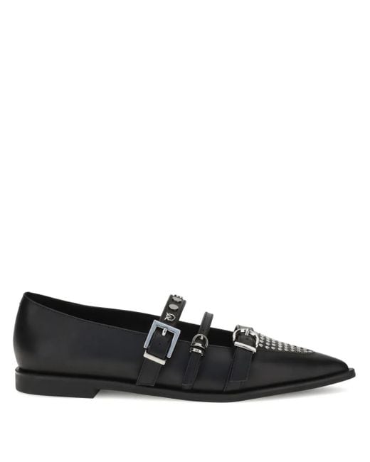 Pinko Black Ballerinas mit spitzer Kappe