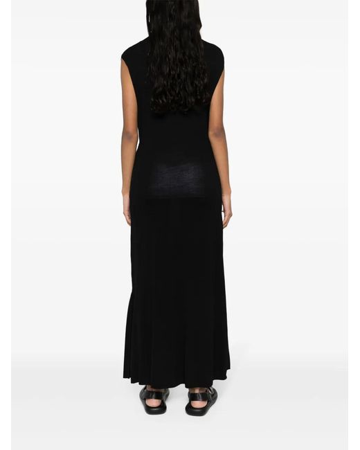 Aeron Black Gulf Ribbed Maxi Dress