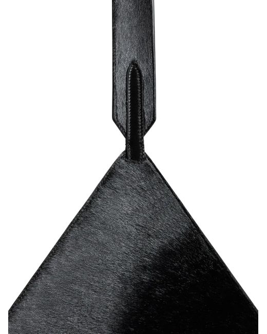 Khaite Black Chain-Detail Leather Tote Bag