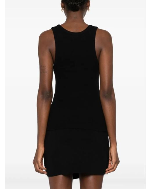 Max & Moi Black Debardeur Sleeveless Top