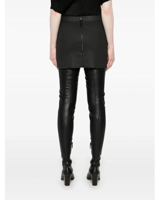 Rick Owens Mini-Spijkerrok in het Black