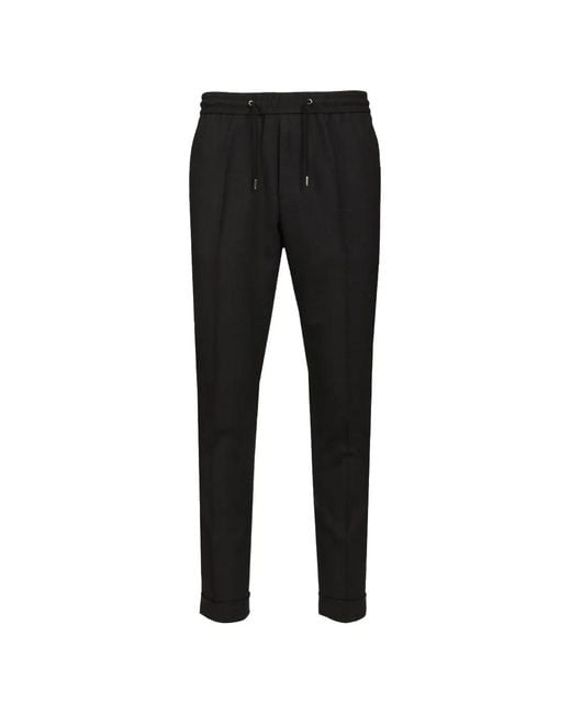 Paul Smith Black Drawcord Trousers for men