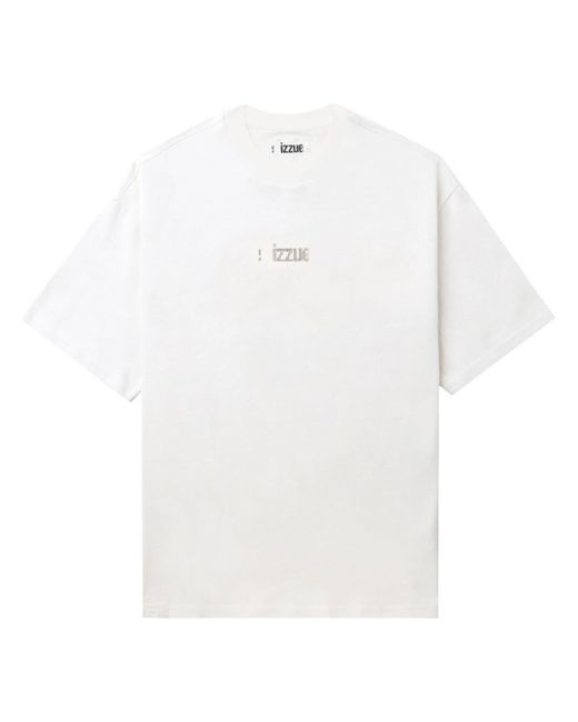 Izzue T-Shirt mit Logo-Print in White für Herren